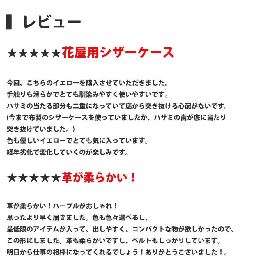 フローリストケース 花屋 シザーケース 本革 革 BASIC 102 フローリスト シザーケース ガーデニングケース 盆栽 剪定 | PARTYMIX | 04