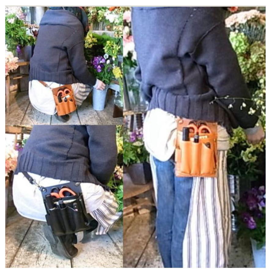 PARTYMIX フローリストケース 花屋 シザーケース 本革 革 BASIC 103