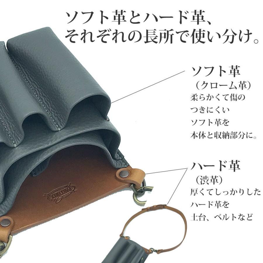 シザーケース フローリスト 本革 革 フローリストケース 花屋 古流バサミ 花屋 シザーケース BASIC１０４の画像