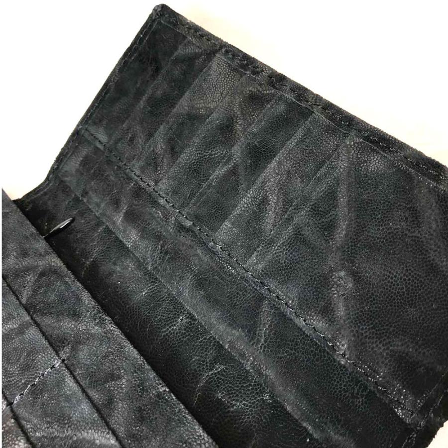 象革 長財布 象革財布 高級象革財布 高級財布 希少象革 手作り象革財布 本革財布 エレファント財布の画像