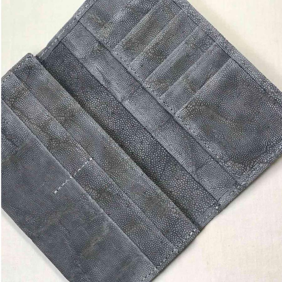 象革 長財布 象革財布 高級象革財布 高級財布 希少象革 手作り象革財布 本革財布 エレファント財布の画像