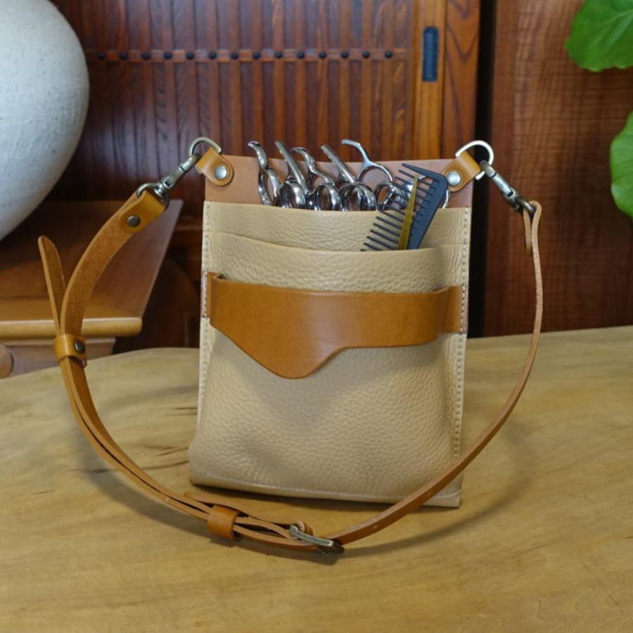 シザーケース 美容師 トリマー 本革 simple-hairmake 2-3丁 4-5丁 6-7