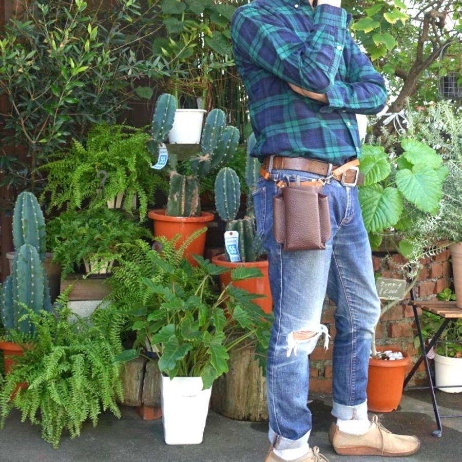 PARTYMIX シザーケース フローリスト ケース SMALL-SLOPE3 本革 花屋可