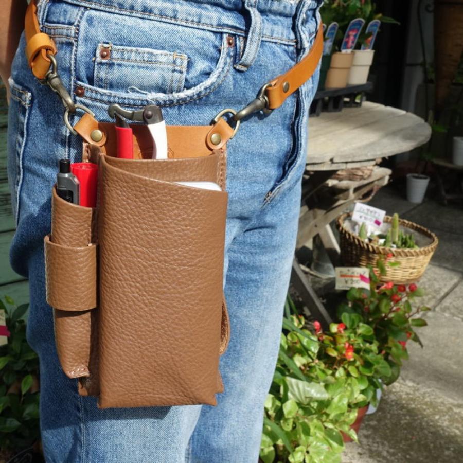 PARTYMIX シザーケース フローリスト ケース SMALL-SLOPE4 本革 花屋可