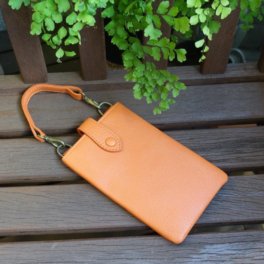 スマホポーチ 本革 スマホショルダー スマホバッグ HANG カバンにも