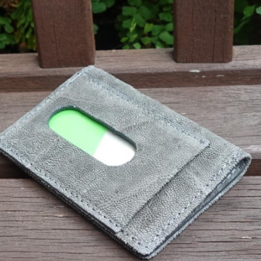 PARTYMIX 象革 エレファント 象革パスケース 手作り名刺入れ 希少象革