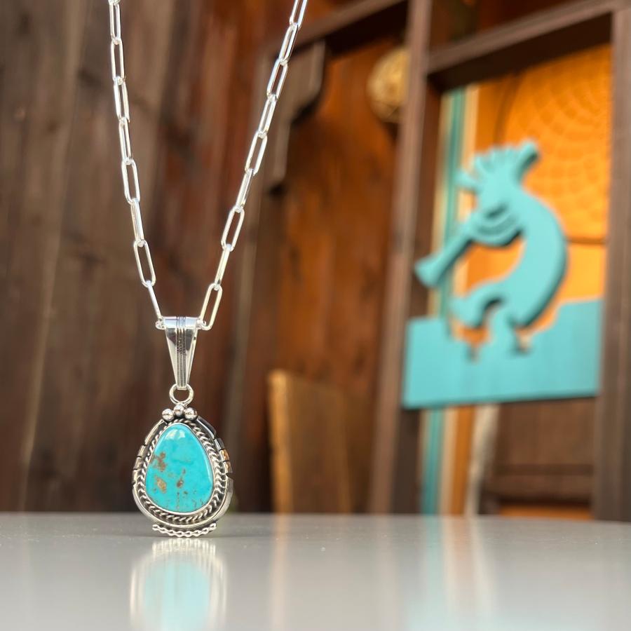 ターコイズペンダント インディアンジュエリー/ネイティブアメリカン  