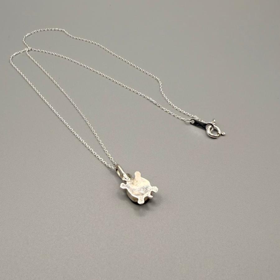 ピンクシェルが可愛いタートルペンダント インディアンジュエリー 
