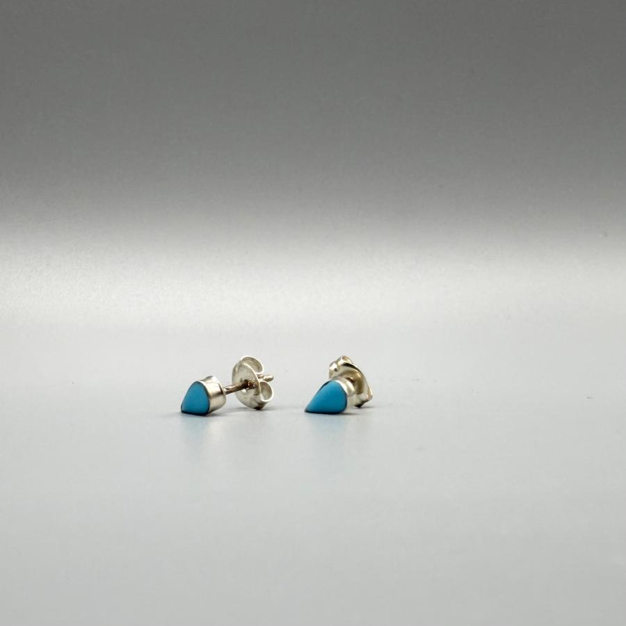 ドロップターコイズピアス インディアンジュエリー/ネイティブ