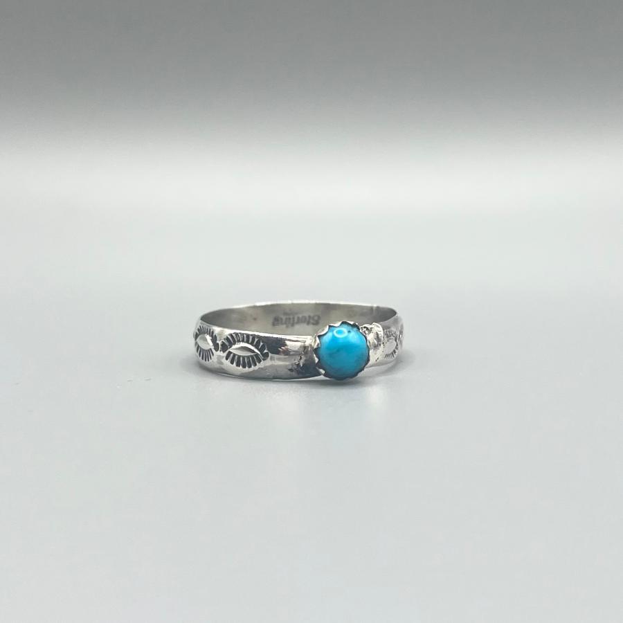 スリーピングビューティーターコイズのリング インディアンジュエリー