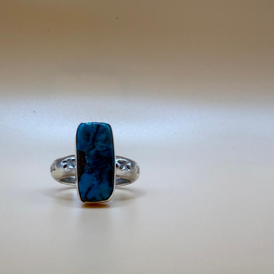 インディアンジュエリーターコイズビスビー指輪bisbee シルバーリン