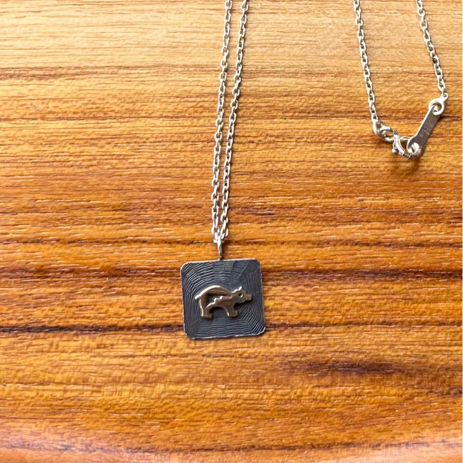 ベア(クマ)ネックレス 14k インディアンジュエリー/シルバー ベア(クマ)ネックレス 14k インディアンジュエリー/シルバー