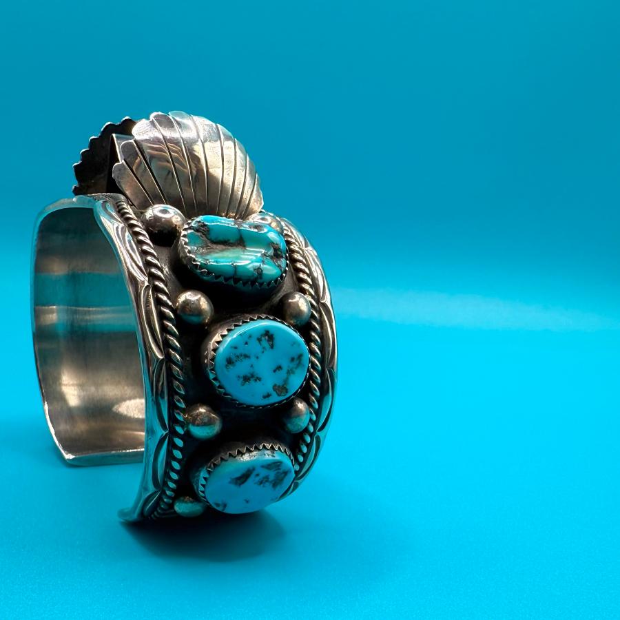 NAVAJO ターコイズバングルタイプ時計 腕時計 インディアン