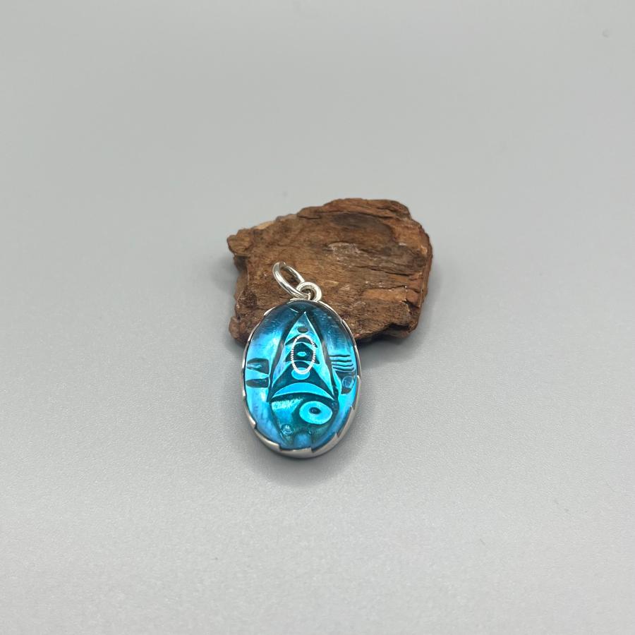 巨匠ノーバート ペシュラカイのトパーズペンダント インディアン