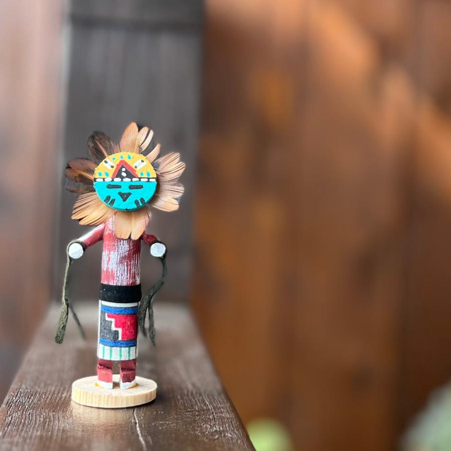 サンフェイス　カチナドール　ネイティブアメリカン/ナバホ族/カチーナ/インディアンジュエリー | 