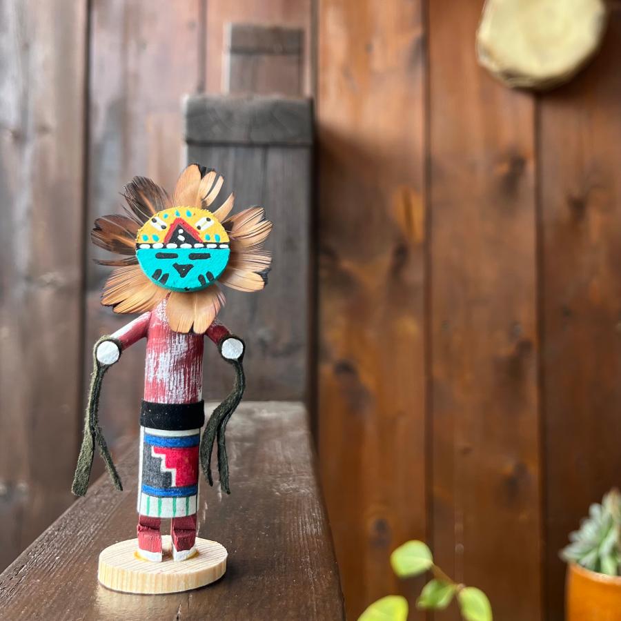 サンフェイス　カチナドール　ネイティブアメリカン/ナバホ族/カチーナ/インディアンジュエリー |  | 01