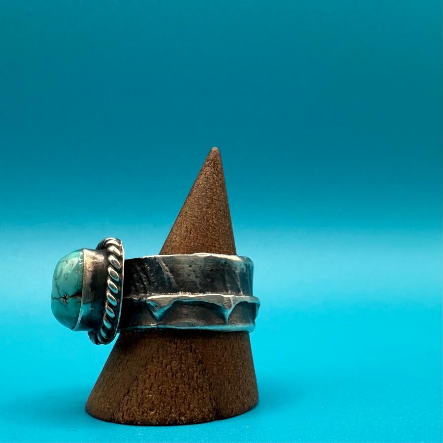 トゥーファキャストがカッコいい ターコイズリング インディアン