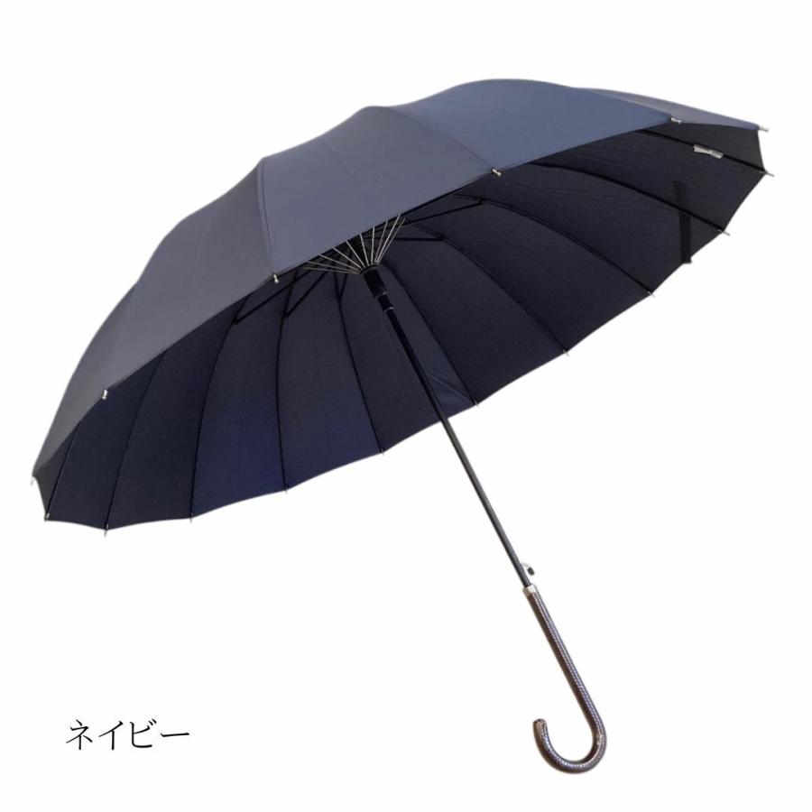 [16K]　16本骨　グラスファイバー　ジャンプ　58cm　レディース長傘 | パーティーレイン藤田屋 | 02