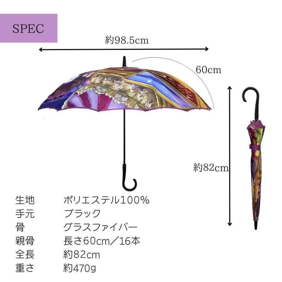 パーティーレイン藤田屋 絵画のような傘 耐風 16本骨60cm デザイナーズ