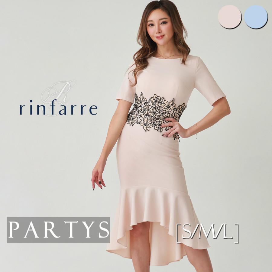 ドレス 【匿名発送】[rinfarre]レース・フリル・ミニドレス