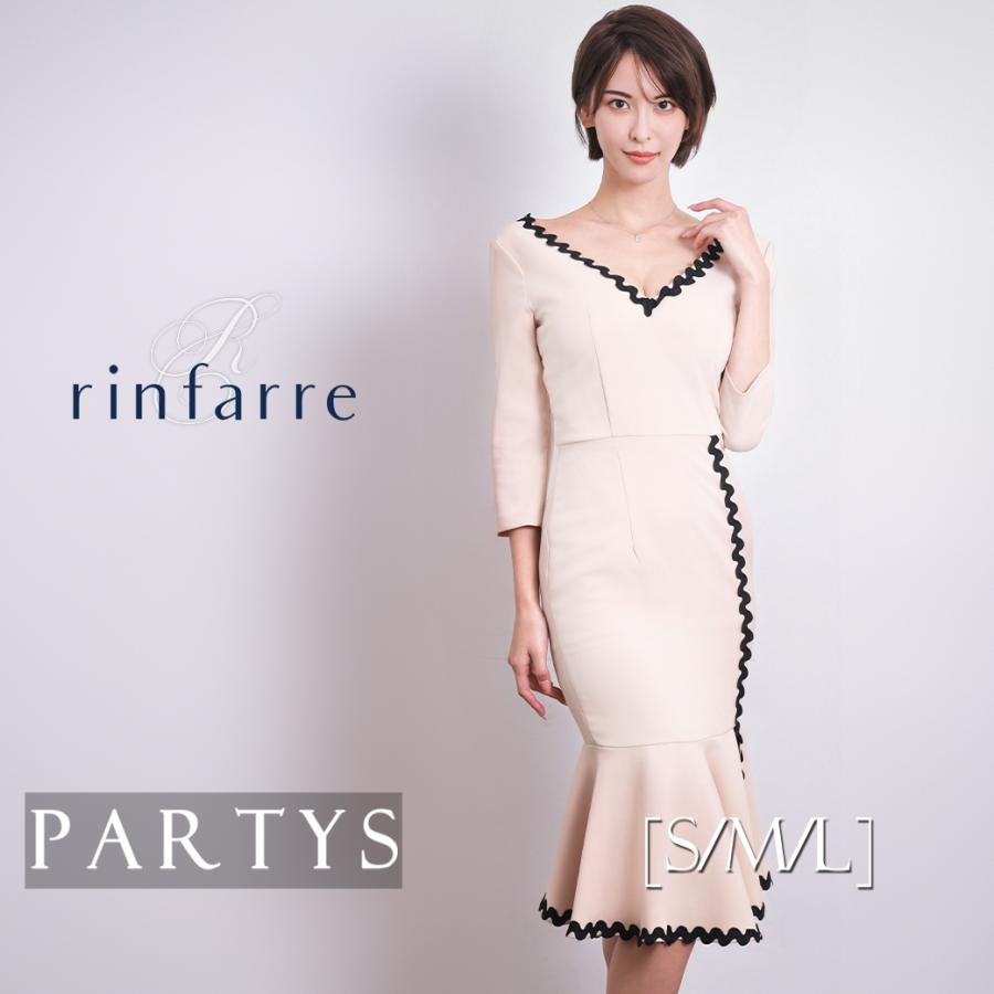 セール | 韓国製 リンファーレ [rinfarre]七分袖 Vネック ウェーブ 