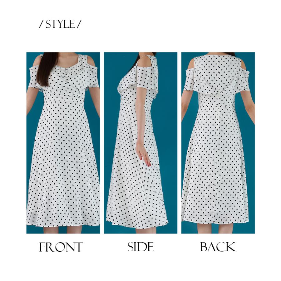 交換無料 | エルケイ [GINZA COUTURE]ホワイト×ブラック ドット