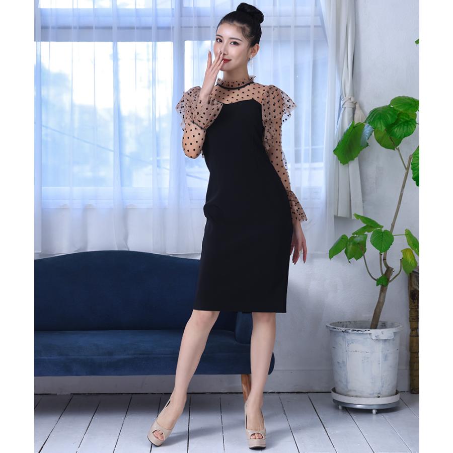 交換無料 エルケイ ショート ミニ ドレス ワンピース シースルー ドット 長袖 プチハイネック フリル タイト キャバドレス パーティー キャバクラ Myju Lk E1364 Partys ドレス ワンピース 通販 Yahoo ショッピング