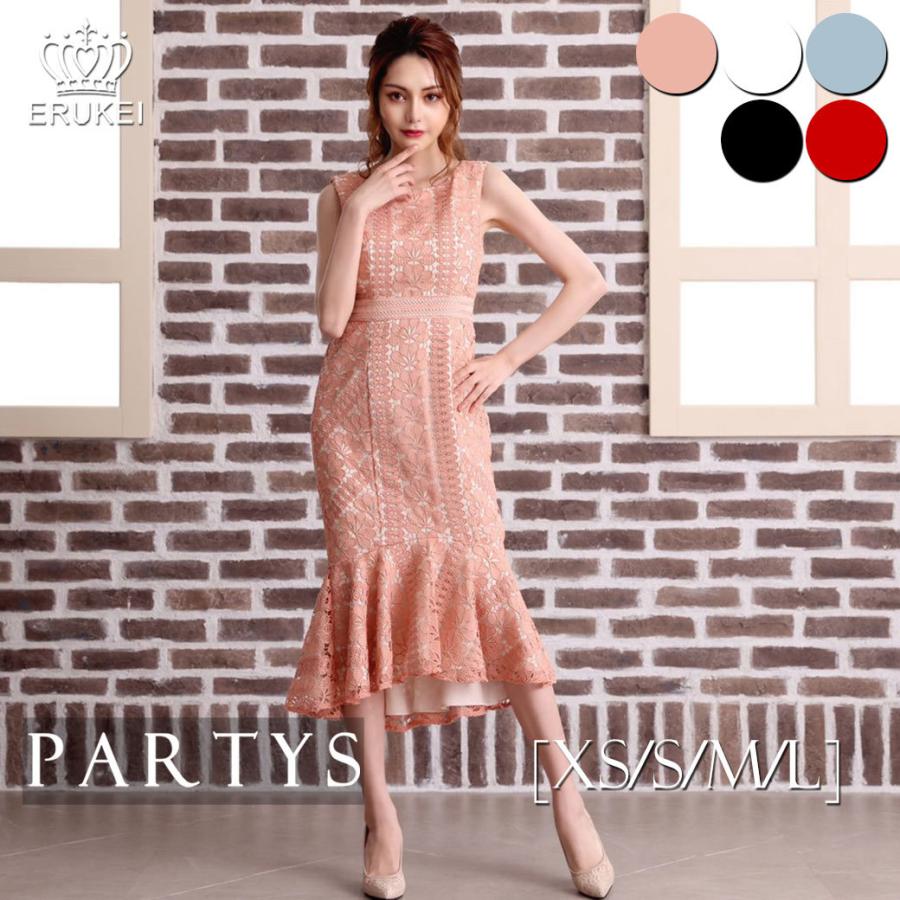 エルケイ | ミディアムドレス ワンピース ノースリーブ 総レース