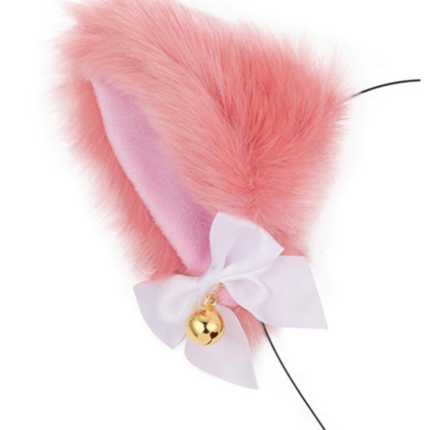 鈴付き猫耳カチューシャ アニマルカチューシャ 耳付き