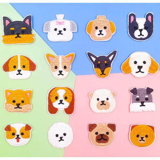 Dogワッペン 犬ワッペン アイロンワッペン アップリケ 刺繍ワッペン | 