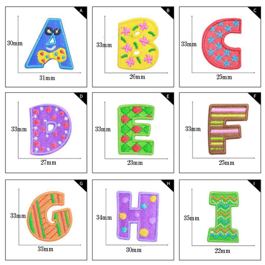 ファンシーデザイン アルファベットワッペン アルファベットアップリケ イニシャルワッペン 文字アイロンワッペン |  | 01