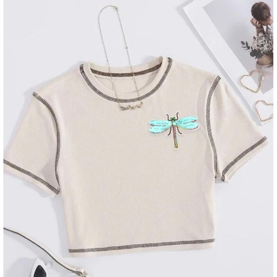 スパンコールが綺麗な昆虫ワッペン 大きめ虫ワッペン アップリケ |  | 03