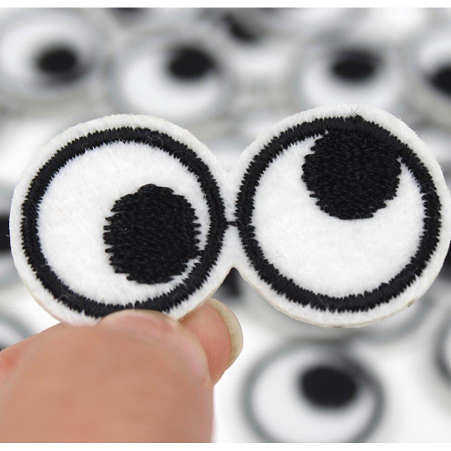 目玉ワッペン アップリケ アイロンワッペン 刺繍ワッペン | 