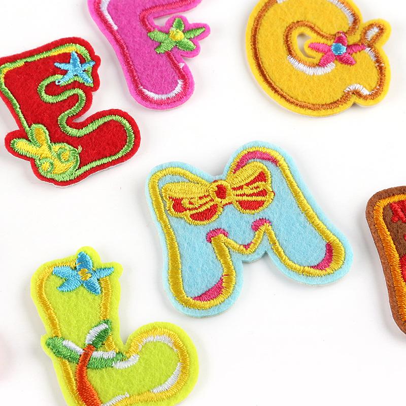 プレシャスデザイン アルファベットワッペン アルファベットアップリケ イニシャルワッペン 文字アイロンワッペン |  | 02