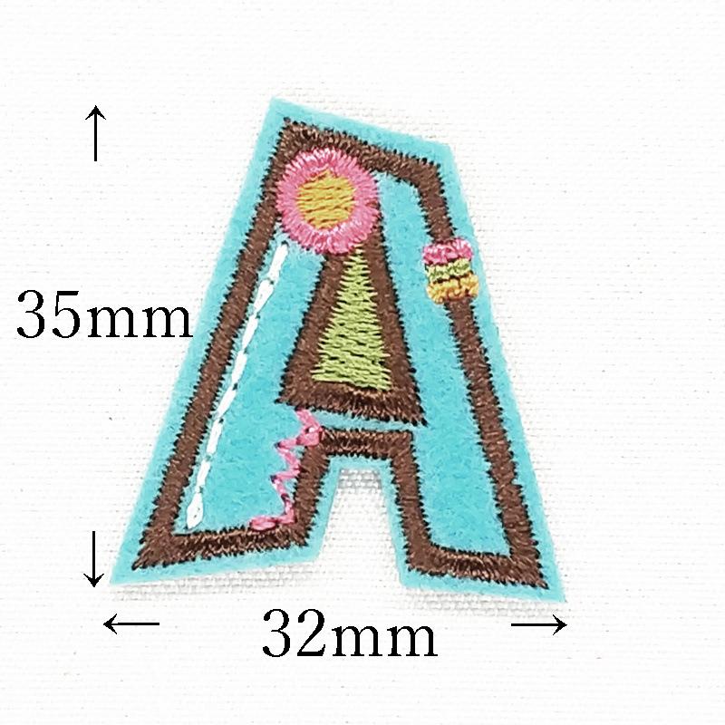 アルファベットワッペン アルファベットアップリケ イニシャルワッペン 文字アイロンワッペン |  | 01