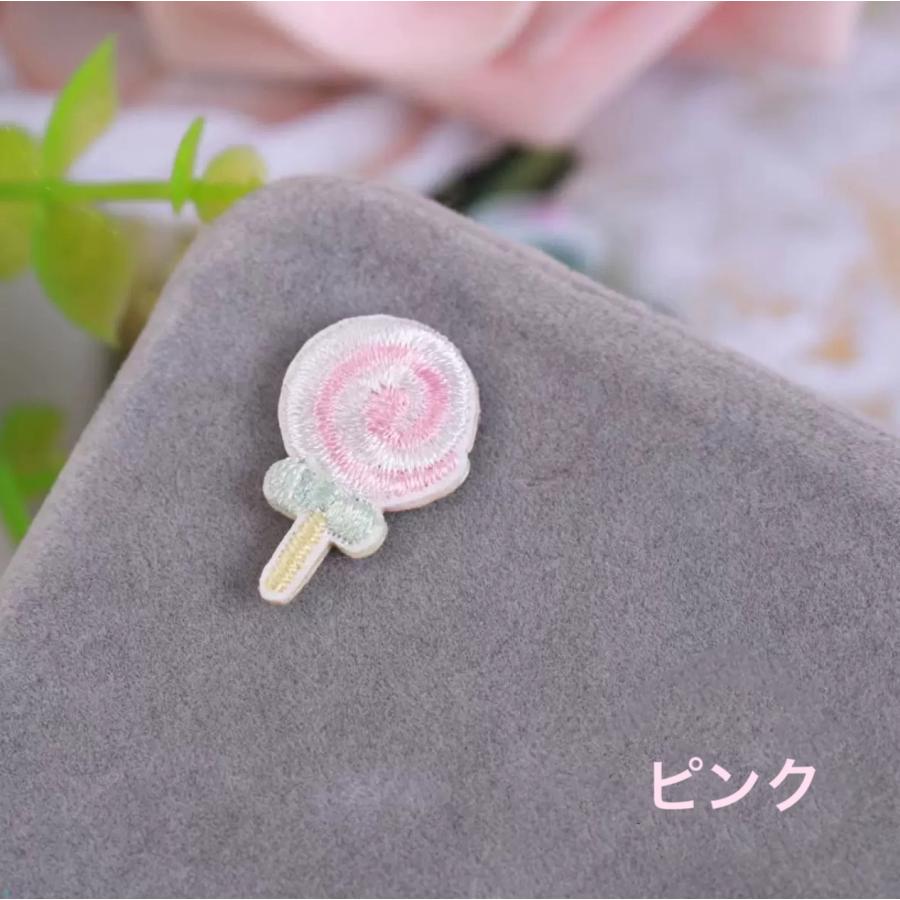 キャンディワッペン 6色セットアップリケ 粘着シール 刺繍 キャンディー キャンデー あめ 飴 アメ ロリポップ |  | 06
