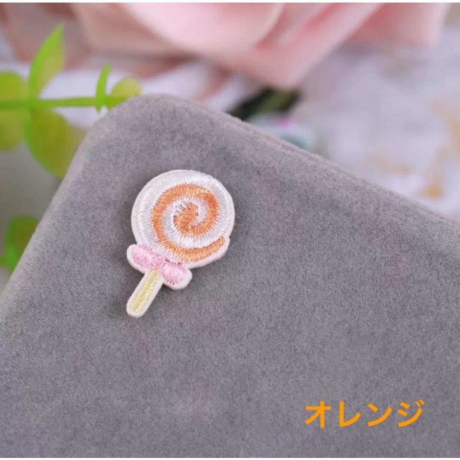 キャンディワッペン 6色セットアップリケ 粘着シール 刺繍 キャンディー キャンデー あめ 飴 アメ ロリポップ |  | 07
