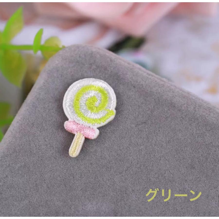 キャンディワッペン 6色セットアップリケ 粘着シール 刺繍 キャンディー キャンデー あめ 飴 アメ ロリポップ |  | 08