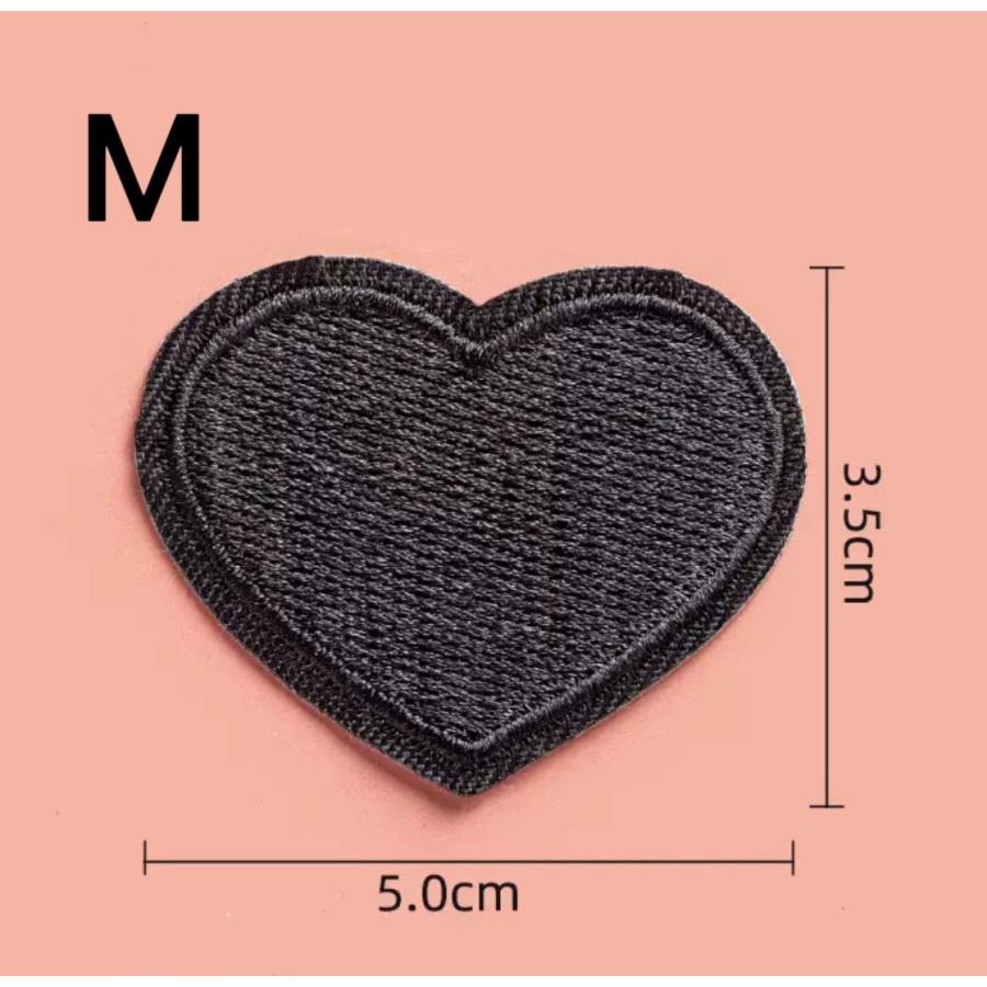 ブラックワッペン アップリケ 大きい 刺繍 シール 粘着 黒 ミリタリー くま クマ ハート 全15種 |  | 17