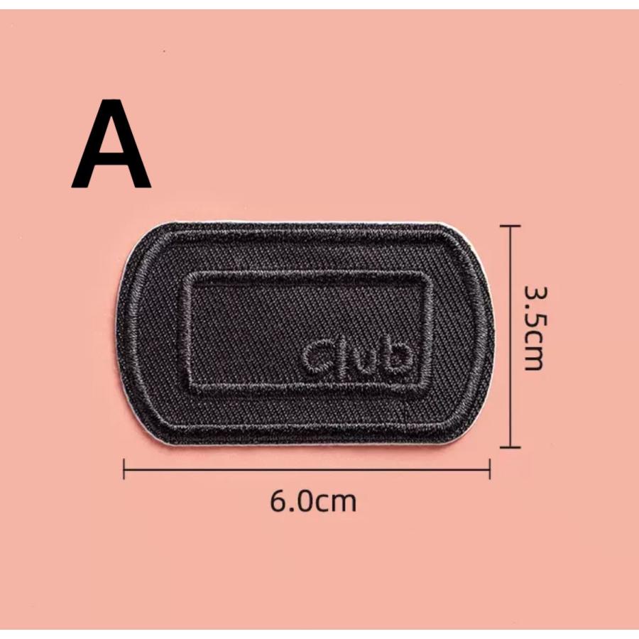 ブラックワッペン アップリケ 大きい 刺繍 シール 粘着 黒 ミリタリー くま クマ ハート 全15種 |  | 05