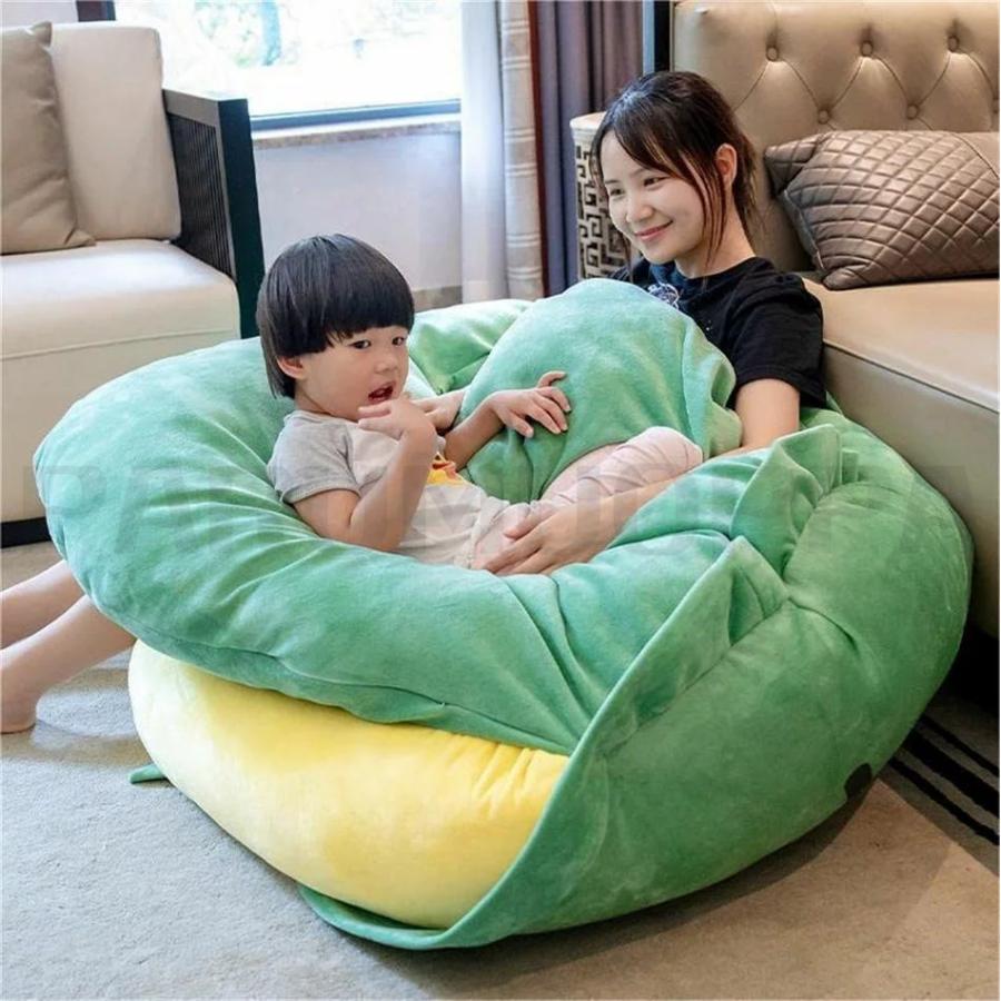 カメ型クッション 35cm 着るビーズクッション 亀の甲羅クッション ぬいぐるみ 特大サイズ 着用