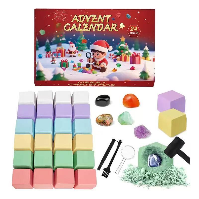 新発売】クリスマスアドベントカレンダー 2025 クリスタル発掘キット