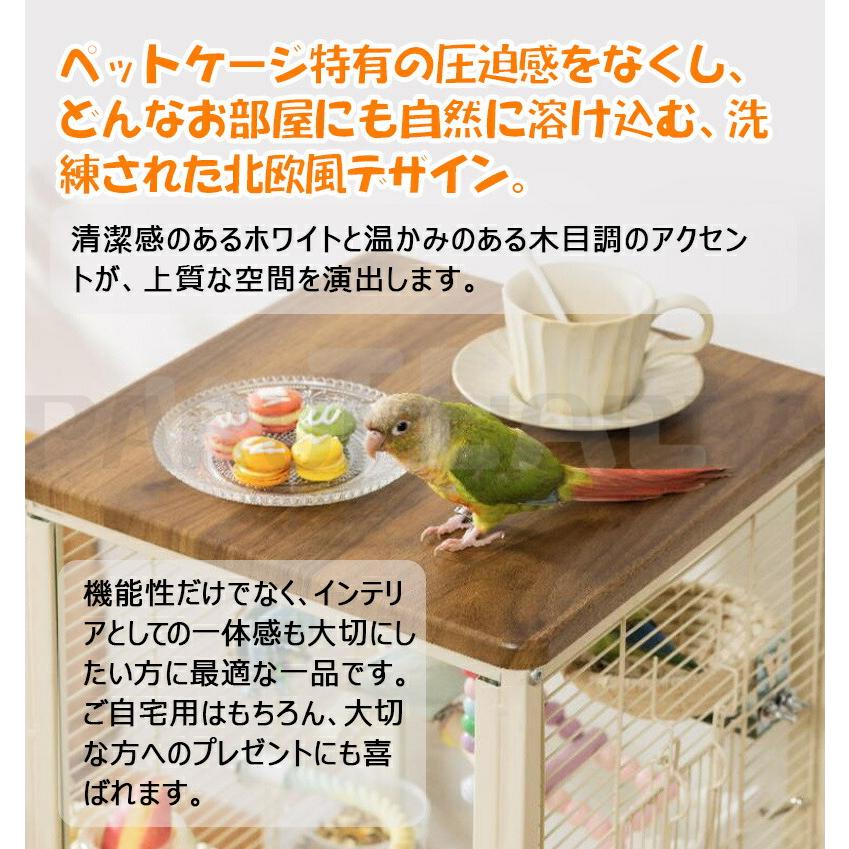 鳥用 ケージ 鳥かご 大型 透明 インコ 小鳥 モモンガ ペット 文鳥