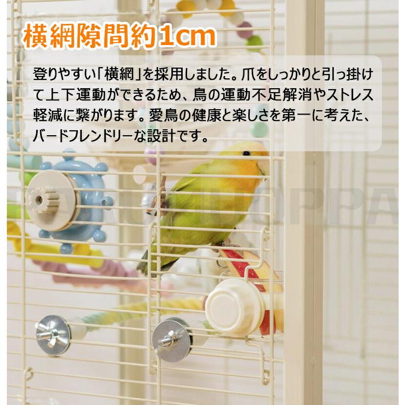 鳥用 ケージ 鳥かご 大型 透明 インコ 小鳥 モモンガ ペット 文鳥