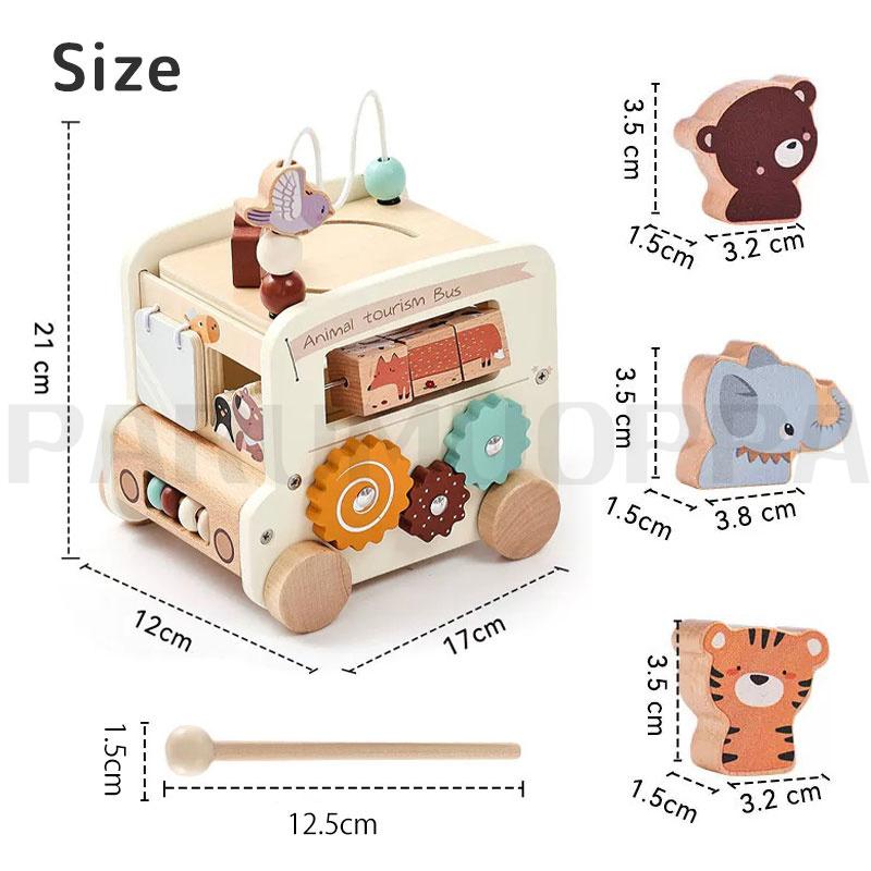 モンテッソーリ 知育玩具 8役知育キューブ 9種類指先知育 おもちゃ