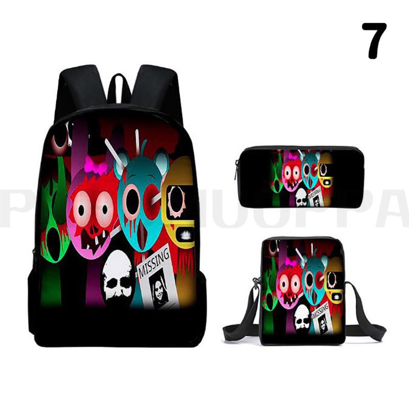 3点セット スプランキー sprunki plush バッグパック リュック グッズ