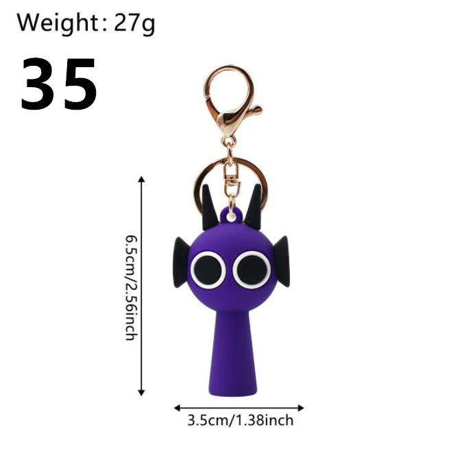 カラー選べる2個セット】 キーホルダー スプランキー sprunki plush