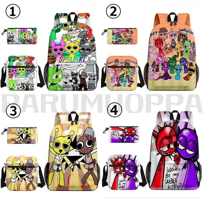 3点セット スプランキー sprunki plush バッグパック リュック グッズ