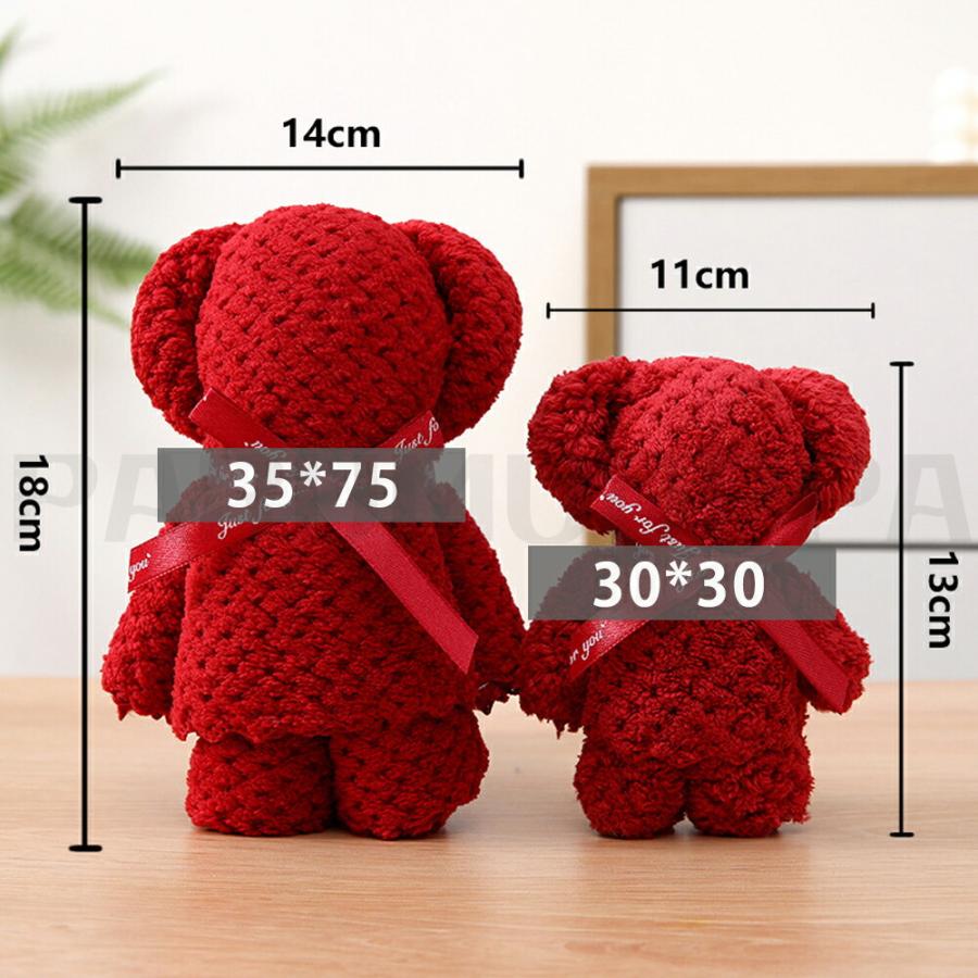 8/16個セット】くまさんタオル ハンカチ プチギフト タオルベア