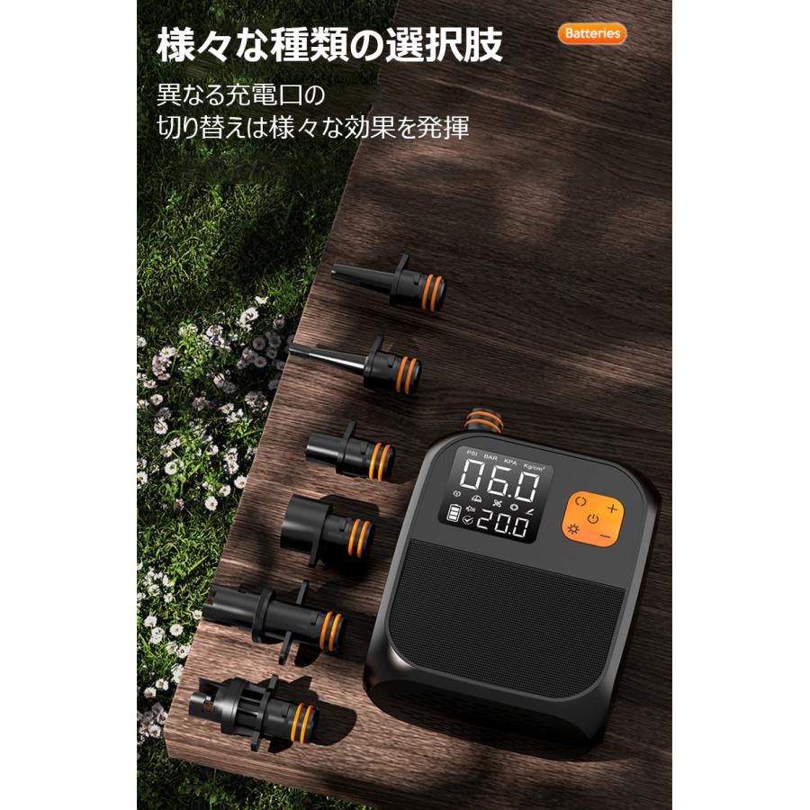電動ポンプ SUP用 電動エアーポンプ サップ用 25PSIまで対応